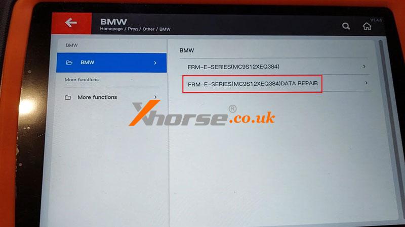 Bmw Frm E Series Data Repair Via Xhorse Vvdi Key Tool Plus (2)