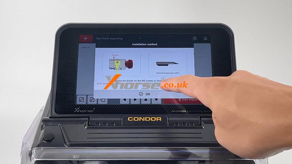 Condor Xc Mini Plus Ii Engrave On A Key Blank 09