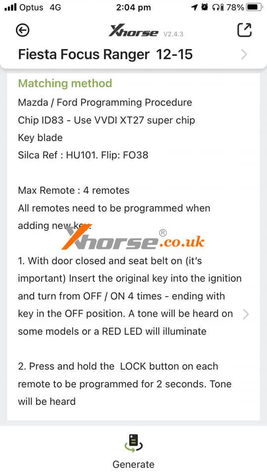 Tips On Programming Ford Focus Remote With Vvdi Key Tool Plus 1