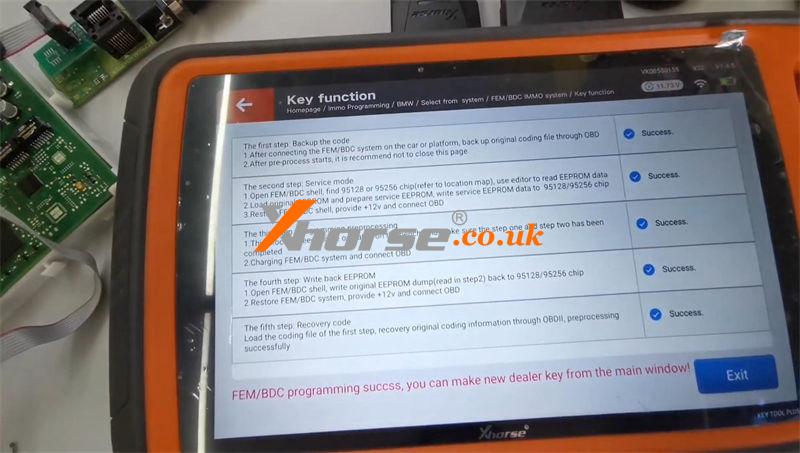 Xhorse Vvdi Key Tool Plus Adds Mini Cooper Bdc Key On Bench (10)