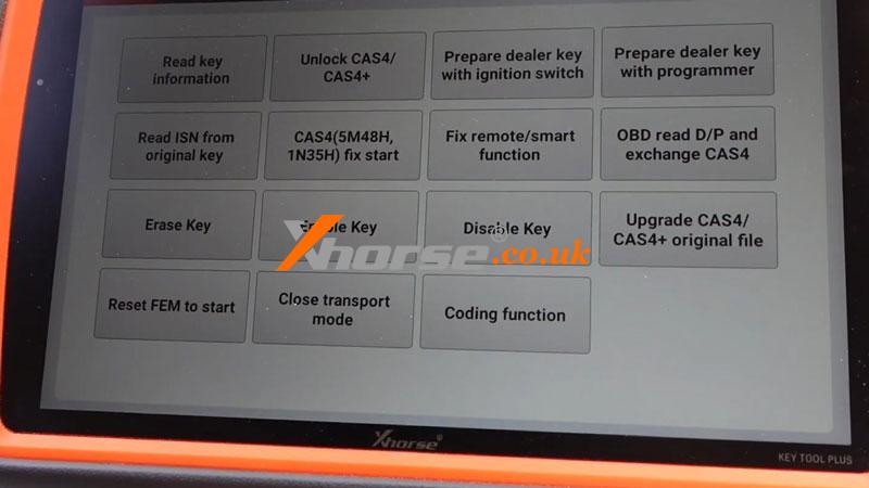 Vvdi Key Tool Plus Adds Bmw X3 Cas4 Key 3