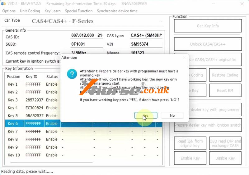 Xhorse Vvdi2 Godiag Test Platform Adds 2016 Bmw F18 Lci 525li Key (5)