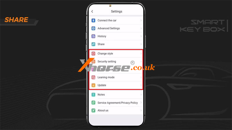 Xhorse Xdske0en Smart Key Box App Settings Guide (1)