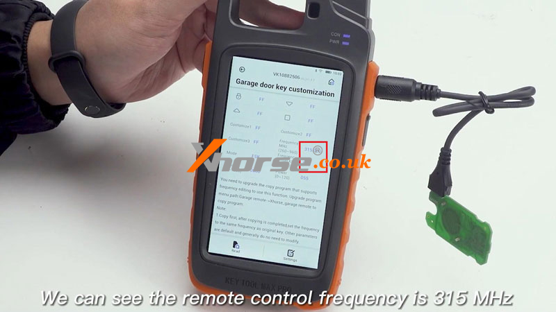 Xhorse Vvdi Key Tool Max Pro Change Garage Remote Frequency (7)