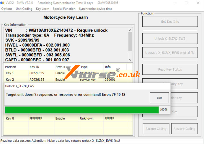 Fixed Xhorse Vvdi2 Reads Bmw Motorcycle 8a Data Failed (2)