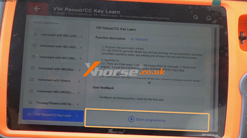 Xhorse Vvdi Key Tool Plus Adds Vw Passat B6 Id48 Key Via Obd (1)