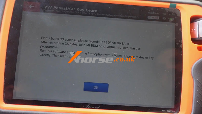 Xhorse Vvdi Key Tool Plus Adds Vw Passat B6 Id48 Key Via Obd (5)