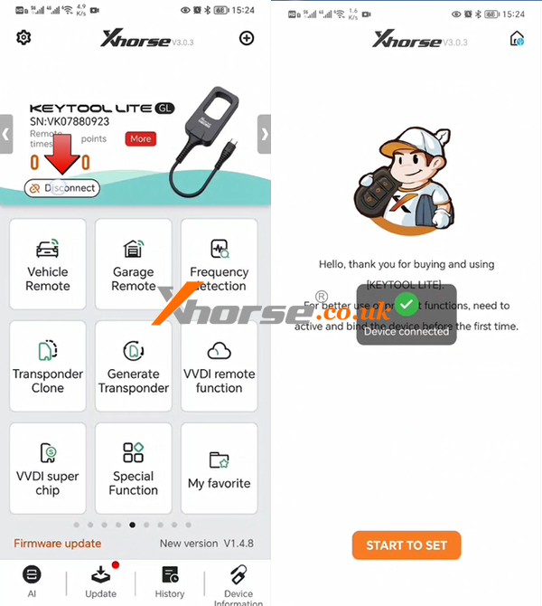How To Bind Key Tool Lite With Xhorse App 2