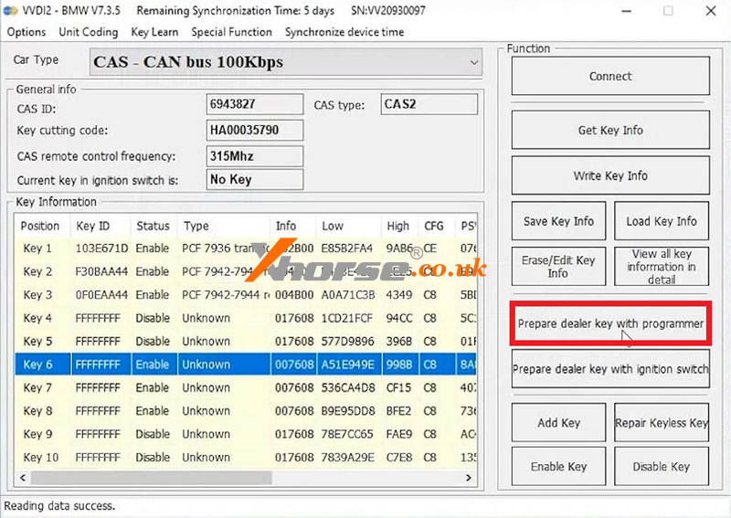 Xhorse Vvdi2 Godiag Test Platform Add Bmw Cas2 Key (6)