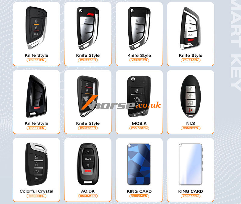 Xhorse Vvdi Xs Xe Xn Xk Universal Remote Family (2)