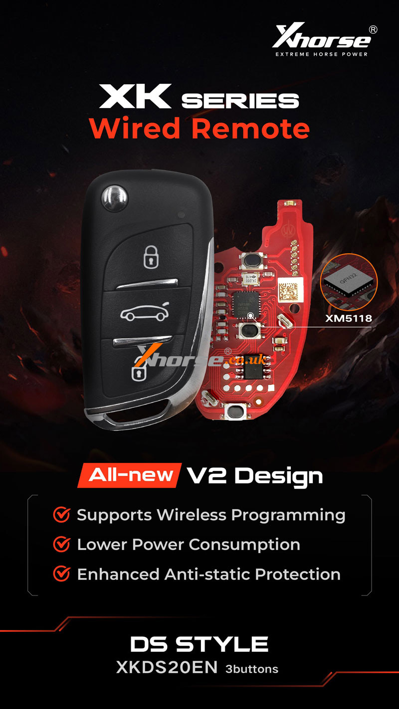 Discover New Xhorse Xk Wired Remote V2 Available In 2 Styles (2)