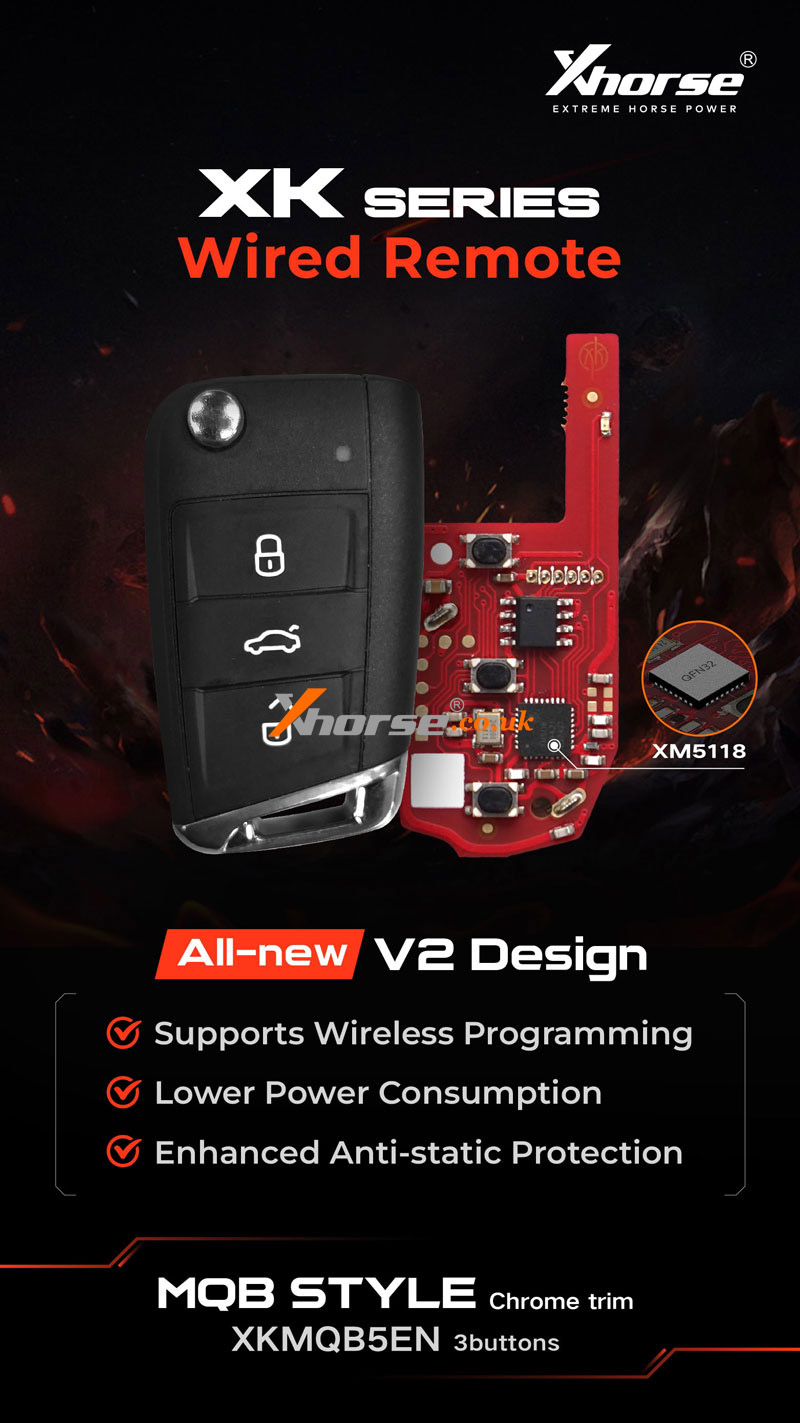 Discover New Xhorse Xk Wired Remote V2 Available In 2 Styles (3)