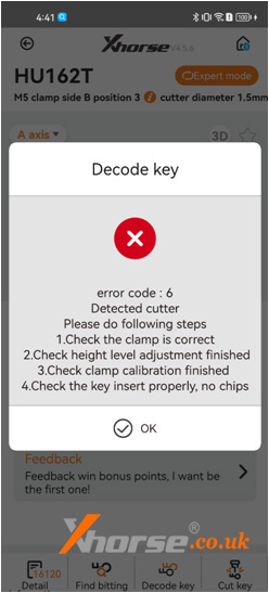 Solved Xhorse Dolphin Xp 005 005l Display Error 6 56 3 1