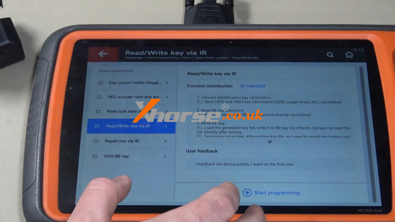 Xhorse Key Tool Plus Program Mercedes W211 All Keys Lost No Solder (8)