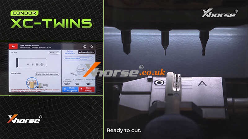 How To Use Xhorse Condor Xc Twins Cut A Key 8