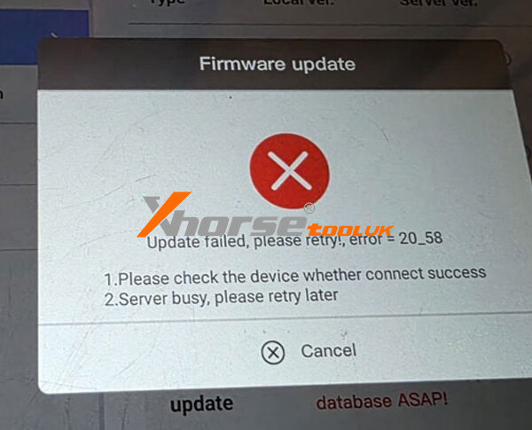 How To Fix Xhorse Vvdi Key Tool Plus Update Failed Error 20 58