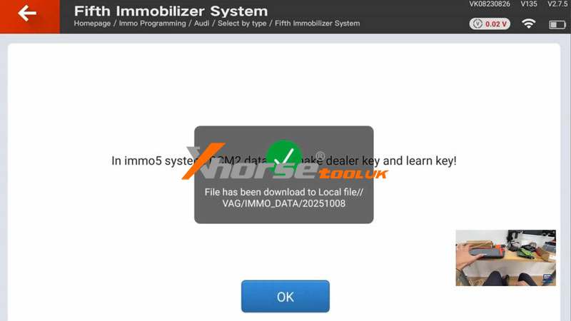Xhorse Key Tool Plus Add 2015 Audi Rs5 Bcm2 Encrypted Key 5
