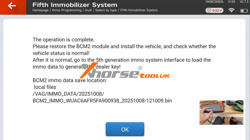 Xhorse Key Tool Plus Add 2015 Audi Rs5 Bcm2 Encrypted Key 6