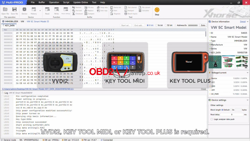 How To Generate Vw Audi 5c 5d Dealer Keys With Xhorse Multi Prog 12