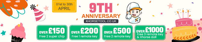 Shop Xhorse 9th Anniversary Grab Your Free Remote Keys Super Chips 11