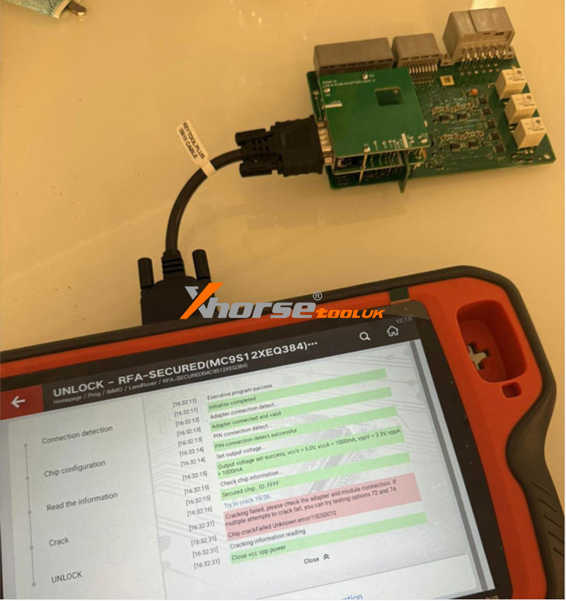Xhorse Key Tool Plus Error 15050010 Jaguar 2018 Crack Failed Solution 1