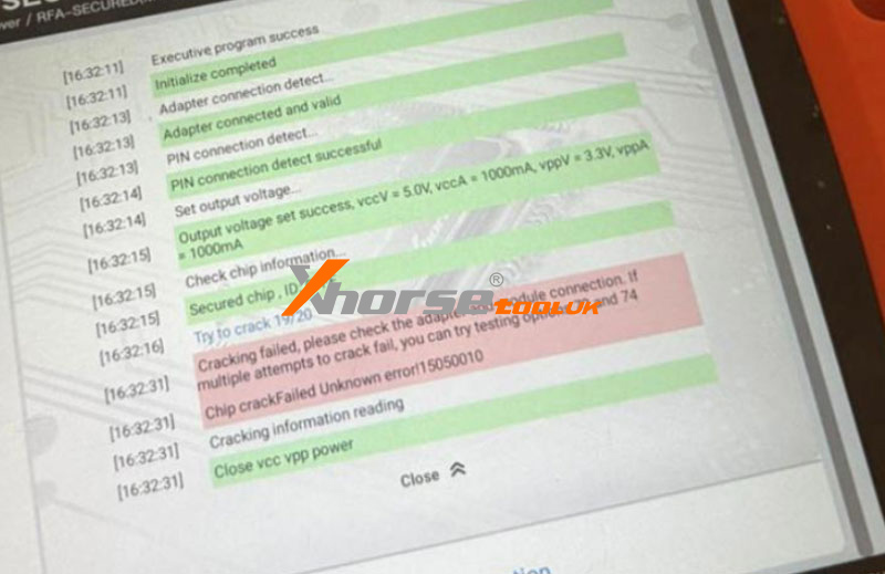 Xhorse Key Tool Plus Error 15050010 Jaguar 2018 Crack Failed Solution 2